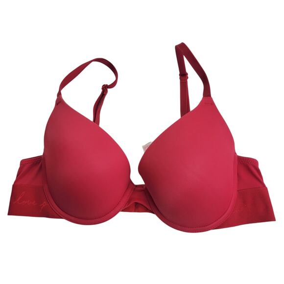Victoria's Secret Wear Everywhere Red Convertible Underwire Push-Up Bra Size 34B - Picture 1 of 8